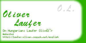 oliver laufer business card